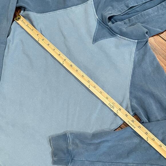 Men's DepartWest Medium Hoodie Blue Colorblock - Picture 4 of 5